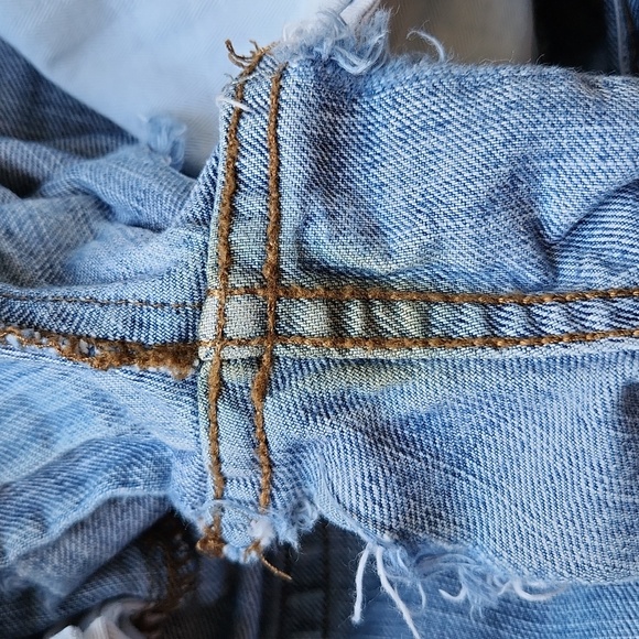 FREE PEOPLE High Rise Five Button Fly Shorts Size W 26 - Picture 5 of 7